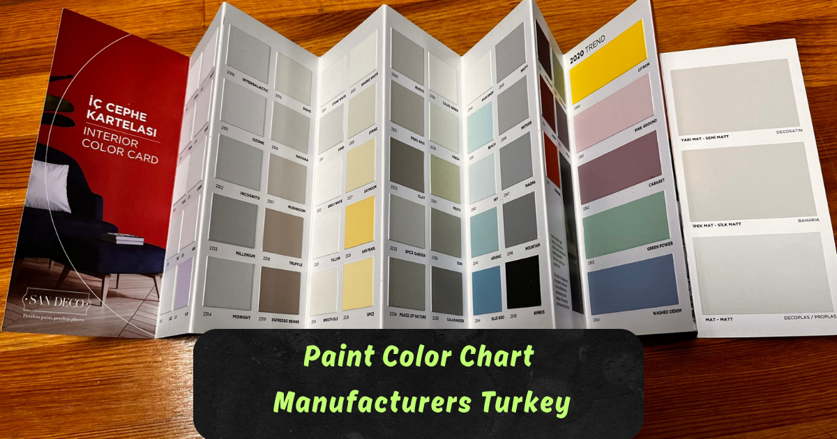 Production de Nuanciers de Peinture en Turquie